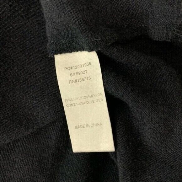 Altar’d State Navy Blue Boho Embroidered Top M Relaxed Fit 3/4 Sleeve Casual - Picture 6 of 7